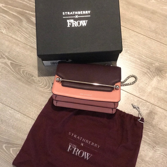 Strathberry X InTheFrow East/West Mini - Plum/Rose - Picture 6 of 6